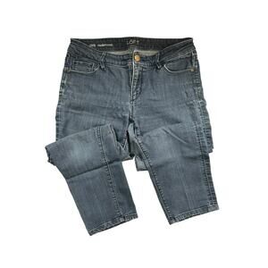 Ann Taylor Loft Cropped Capri Denim Jeans Modern Crop 28